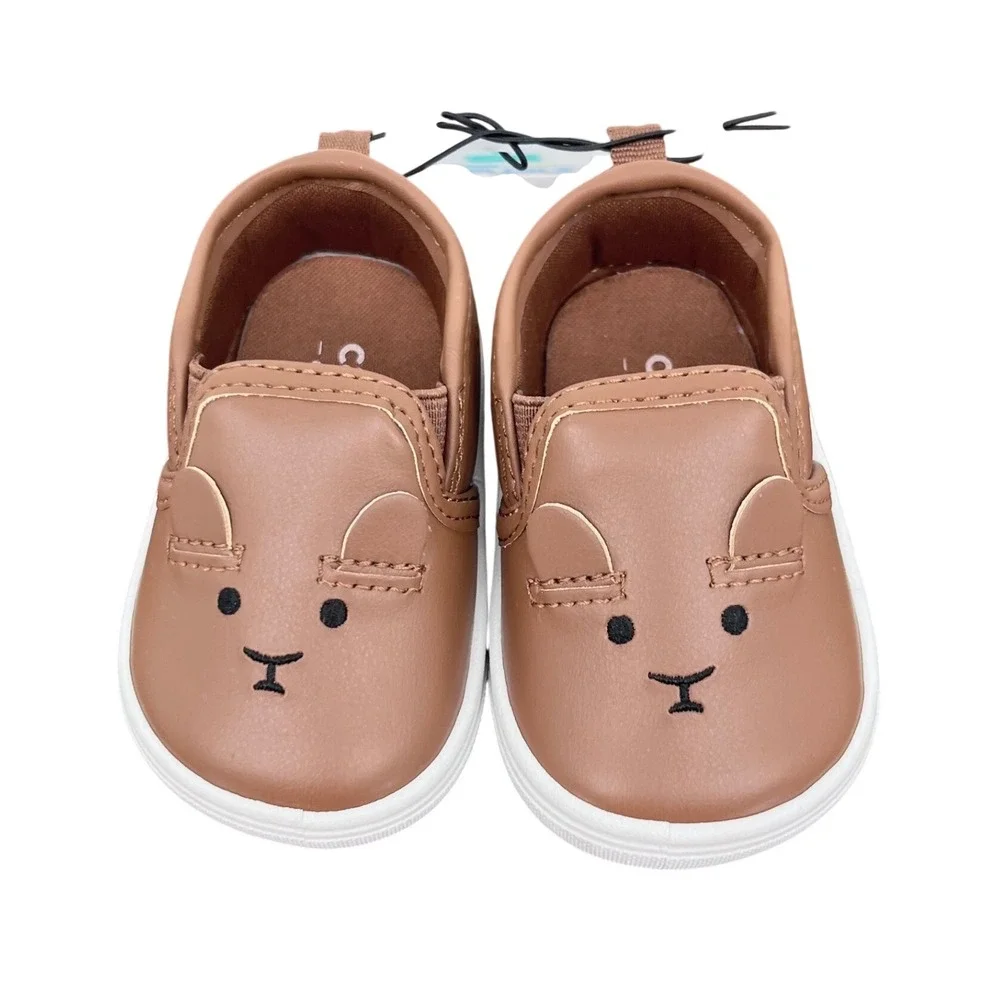 Carter's‎ Child of Mine Slip On Shoes Toddler Boys 3M Brown Bear NEW